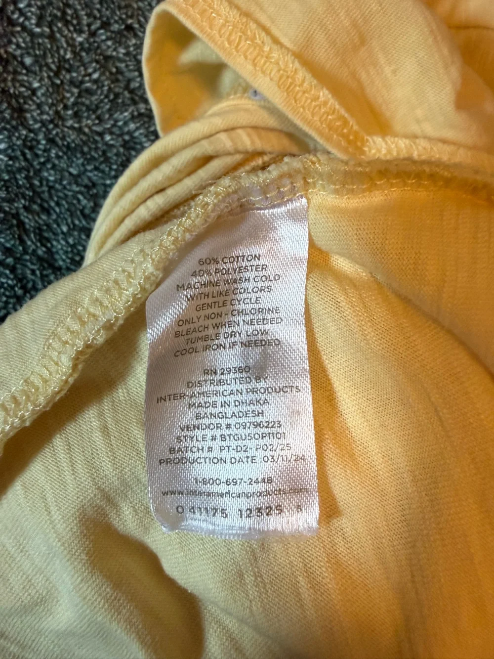 Toddler Girls’ Buttercream Yellow Play Romper 3T